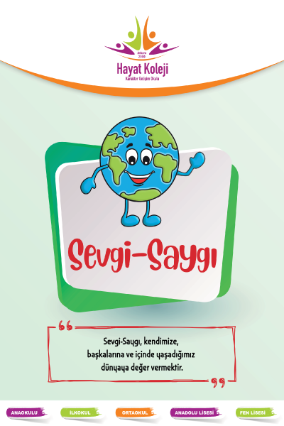 Eyl&uuml;l-Ekim Ayı Karakter Gelişimi Eğitimi Değerimiz 
