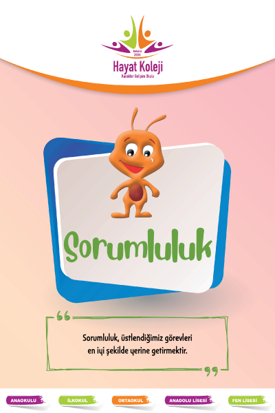Ekim-Kasım Ayı Karakter Gelişimi Eğitimi Değerimiz 